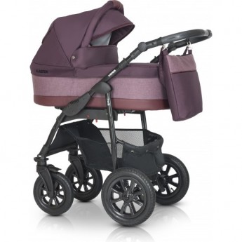 Коляска детская Verdi Babies Laser Black 3в1 цвет 2 (фиолетовый) 