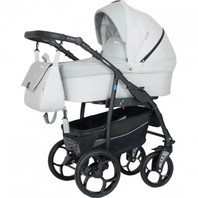 Коляска VERDI Babies Max Plus 3 в 1, белая с светлой вставкой 2020000003113