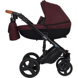 Коляска VERDI Mirage 3 в 1, бордовый с текстурой льна Коляска VERDI Mirage 3 в 1, бордовый с текстурой льна